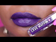Load and play video in Gallery viewer, You got the JUICE! Wanna see how juicy your lips will look in our deep purple liquid lipstick.  LXVE MXFFIN Liquid Lipstick is xxtra matte, smear-proof, and long lasting. Our formula is vegan, cruelty free, paraben free, and gluten free. 
